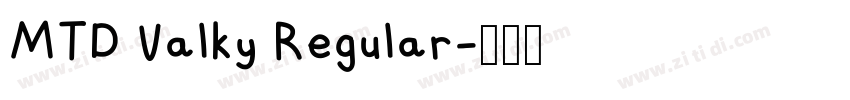 MTD Valky Regular字体转换